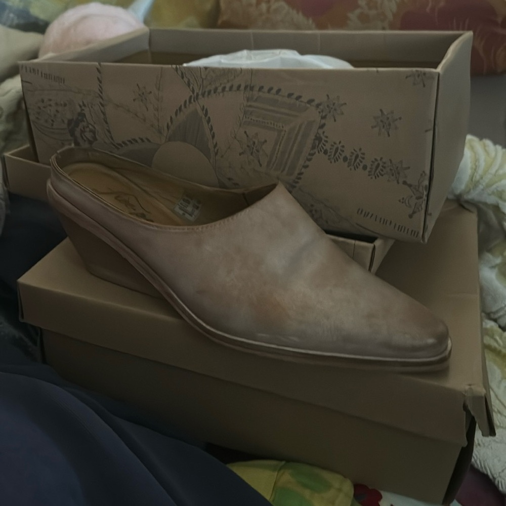 Summer slip on mules. Quality leather shoes.